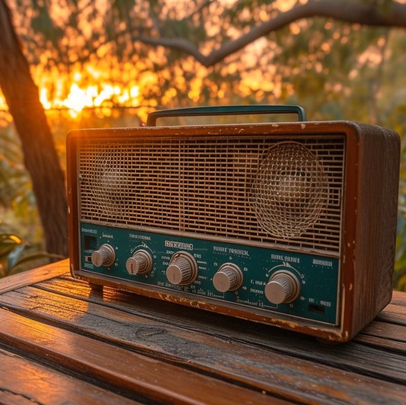 vintage-radio-sunset-stockcake copy