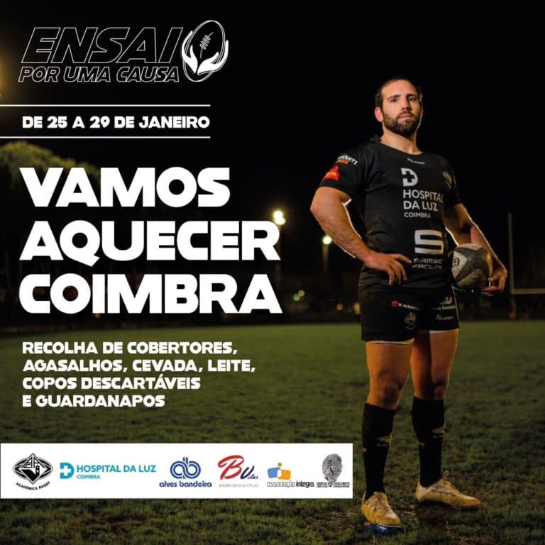 Ação Solidária da Secção de Rugby “Vamos Aquecer Coimbra”