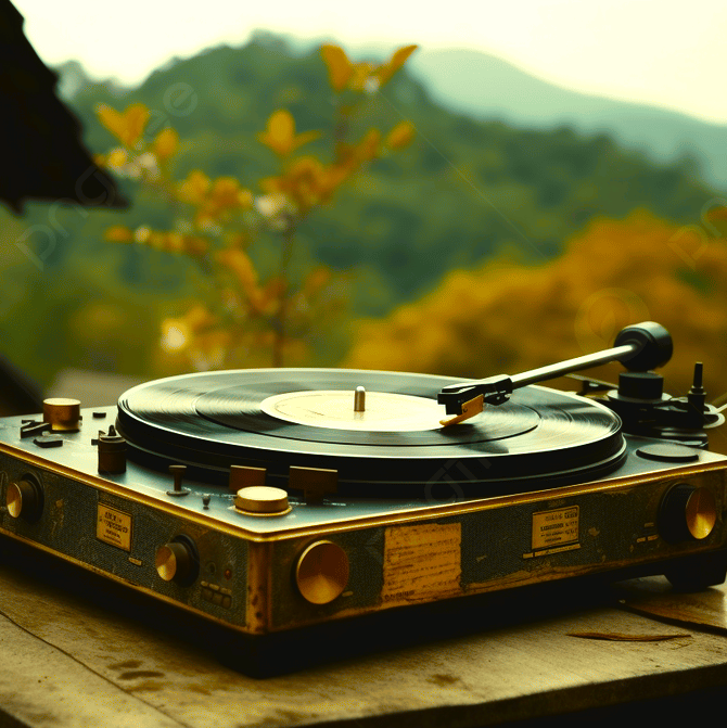 pngtree-vintage-turntable-sitting-on-top-of-table-overlooking-a-forest-picture-image_2476664 3
